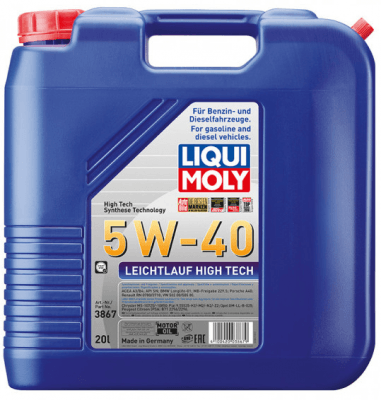 Motorový olej Liqui Moly Leichtlauf High Tech 5W-40, 20L