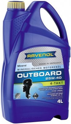 Motorový olej Ravenol Outboardoel 4T 25W-40, 4L