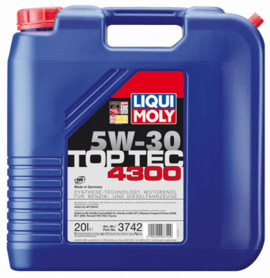 Motorový olej Liqui Moly Top Tec 4300 5W-30, 20L