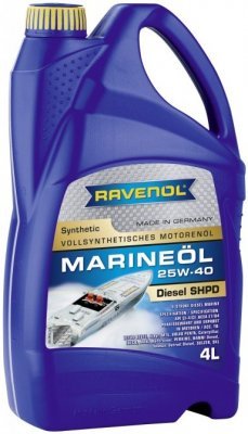 Motorový olej Ravenol Marineoil SHPD Synthetic 25W-40, 4L
