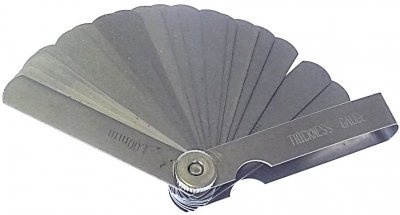 QUATROS Ventilové(spárové) měrky 25 ks QS15516