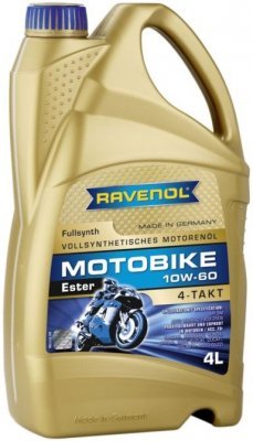 Motorový olej Ravenol Motobike Ester 4T 10W-60, 4L