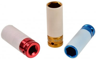 Sada úderových hlavic 1/2", krytka na ALU, 17 - 21 mm GEKO G10510