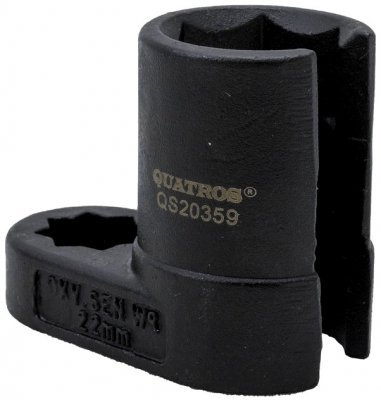 QUATROS Klíč na lambda sondu 22mm 1/2" QS20359