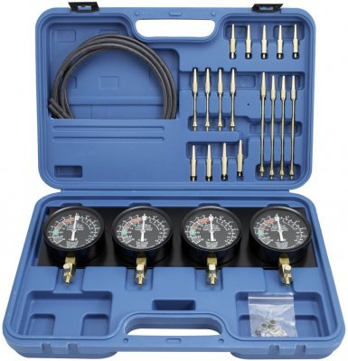 QUATROS Tester na synchronizaci karburátorů, vakuometry + redukce QS30504