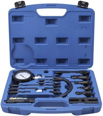 QUATROS Kompresiometr, tester komprese diesel (16ks) QS30196
