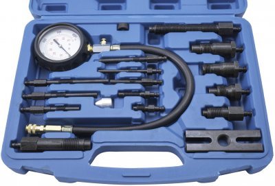 QUATROS Kompresiometr, tester komprese diesel (16ks) QS30196