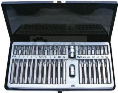 QUATROS Sada bitů imbus, torx, spline 40ks QS51131