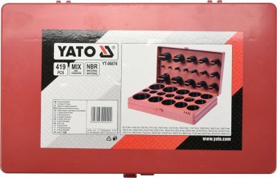 O kroužek gumové těsnící sada 419ks Yato YT-06876