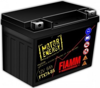 Motobaterie Fiamm Motorenergy AGM 12V, 6.5Ah, FTX7A-BS