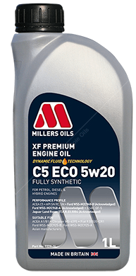 Motorový olej Millers Oils XF Premium C5 ECO 5W-20, 1L