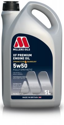 Motorový olej Millers Oils XF Premium 5W-50, 5L