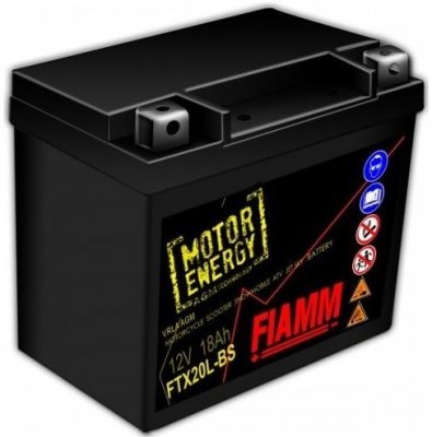 Motobaterie Fiamm MotorEnergy AGM 12V, 18Ah, FTX20L-BS (FTX20HL-12B)