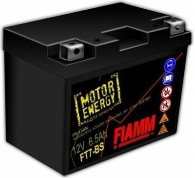 Motobaterie Fiamm MotorEnergy AGM 12V, 6.5Ah, FT7-BS