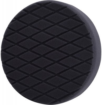 Kotouč leštící pěnový, diamantový vzor, T10, černý, ⌀180x35mm, zapuštěný suchý zip ⌀150mm EXTOL PREMIUM