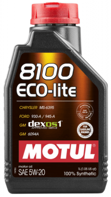 Motorový olej Motul 8100 ECO-LITE 5W-20, 1L