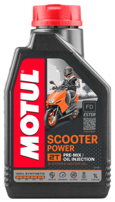 Motorový olej Motul Scooter Power 2T, 1L