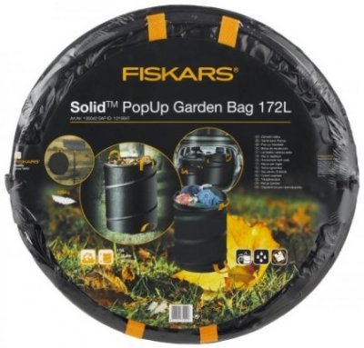 Fiskars skládací zahradní koš Solid, 172 l