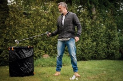 Fiskars skládací zahradní koš Solid, 172 l