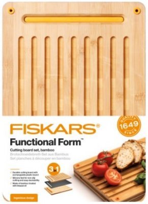 Fiskars sada bambusových prkének na krájení Functional Form