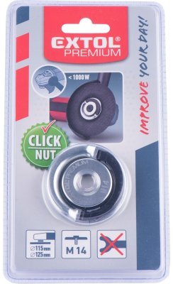 Matice rychloupínací pro úhlové brusky, M14, do 1000W EXTOL PREMIUM