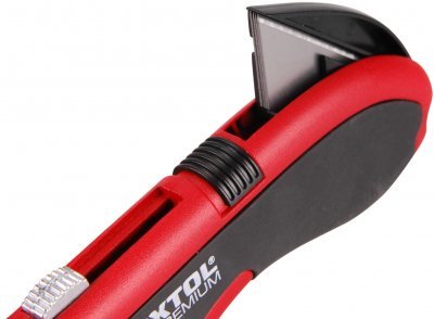 Nůž kovový s výměnným břitem, 19mm, 4ks náhradních břitů EXTOL PREMIUM