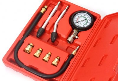 Kompresiometr pro zážehové motory, sada 8ks, tester komprese MAR-POL M57681