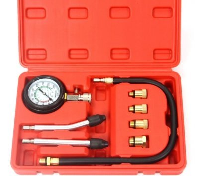 Kompresiometr pro zážehové motory, sada 8ks, tester komprese MAR-POL M57681