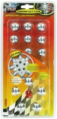 Kryty šroubů ozdobné NUT CAPS 17mm