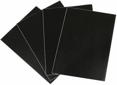 Oprava plachty - záplaty 4 ks 15x21 cm černé