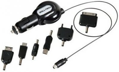 Nabíječka telefonu ROOL-TECH 12/24V s 6 adaptéry