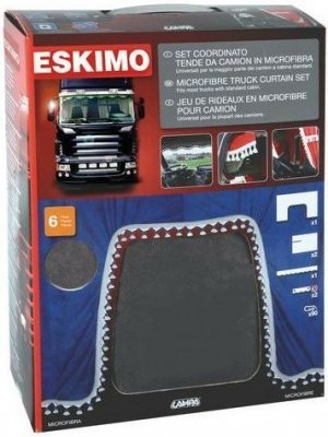 Závěs TRUCK "ESKIMO", SET 6ks šedé