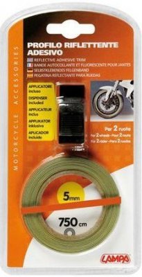 MOTO Reflexní samolepící pruh 750 cm x 5 mm - oranžová