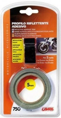 MOTO Reflexní samolepící pruh 750 cm x 5 mm - zelená