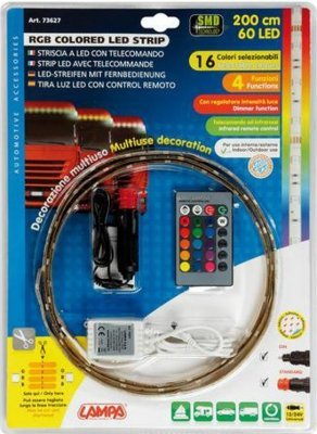Neon RGB 12/24V 60LED multifunkční 200cm