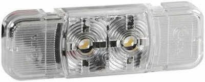 Světlo poziční boční 2 LED 24V F-12 bílé