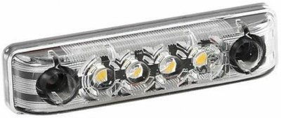 Světlo poziční boční 4 LED 24V AB-7 bílé