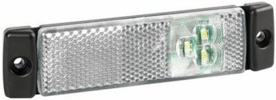 Světlo poziční boční 3 LED 24V F-14 bílé