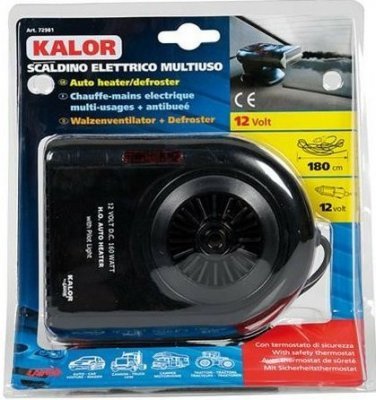 Ventilátor s ohřevem 12V 160W