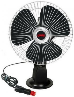 Ventilátor 12V FAN 20cm na přísavku