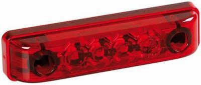 Světlo poziční boční 4 LED 24V PR-10 červené