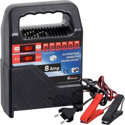 Compass nabíječka 8Amp 6/12V TÜV/GS/CE