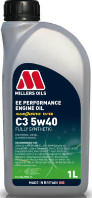 Motorový olej Millers Oils EE Performance C3 5W-40, 1L