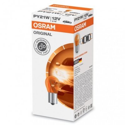 Žárovka Osram PY21W, Original 7507