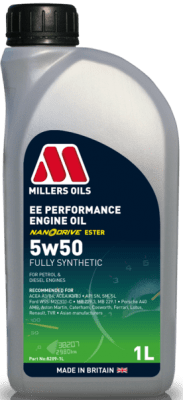 Motorový olej Millers Oils EE Performance 5W-50, 1L