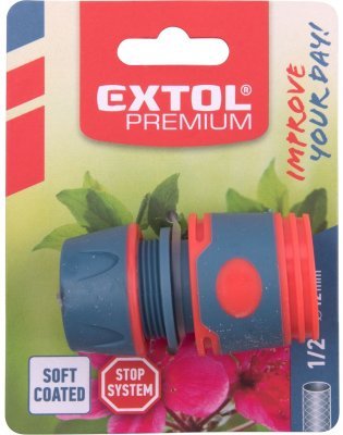 Rychlospojka na hadici, 1/2", STOP ventil EXTOL PREMIUM