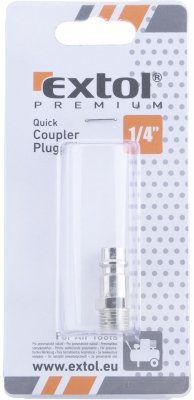 Rychlospojka vzduchová vsuvka s vnějším závitem, G-1/4" EXTOL PREMIUM