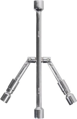 Klíč na kola 17-19/21-23 mm TÜV, GS Compass skládací