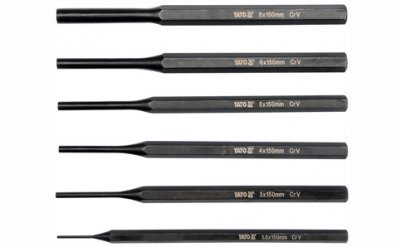 Yato Sada vyrážečů 6ks, 150mm, pr. 1,5, 3, 4, 5, 6, 8mm