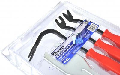 Sada pro stahování čalounických spon, k demontáži čalounění, 4ks GEKO G02579